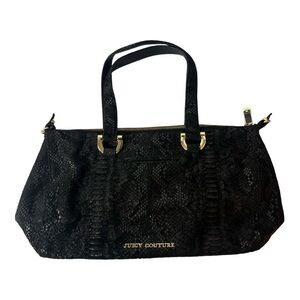 Black snake print Juicy Couture handbag